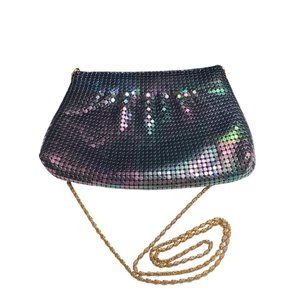 Vintage metal sequin multi-color crossbody purse